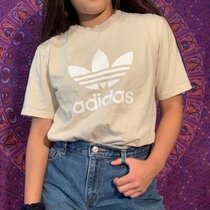Adidas Trefoil Beige Tshirt